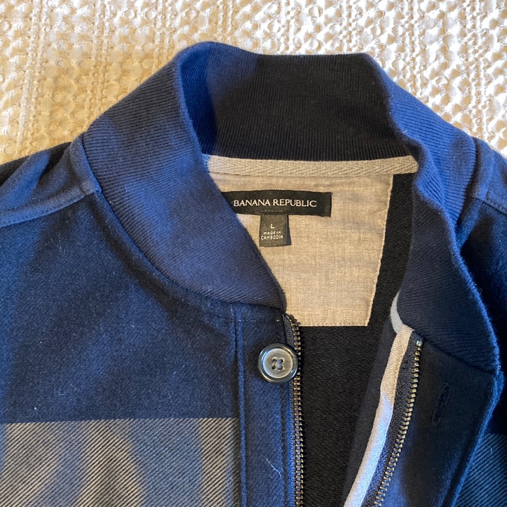 Banana Republic heavy sweatshirt jacket
